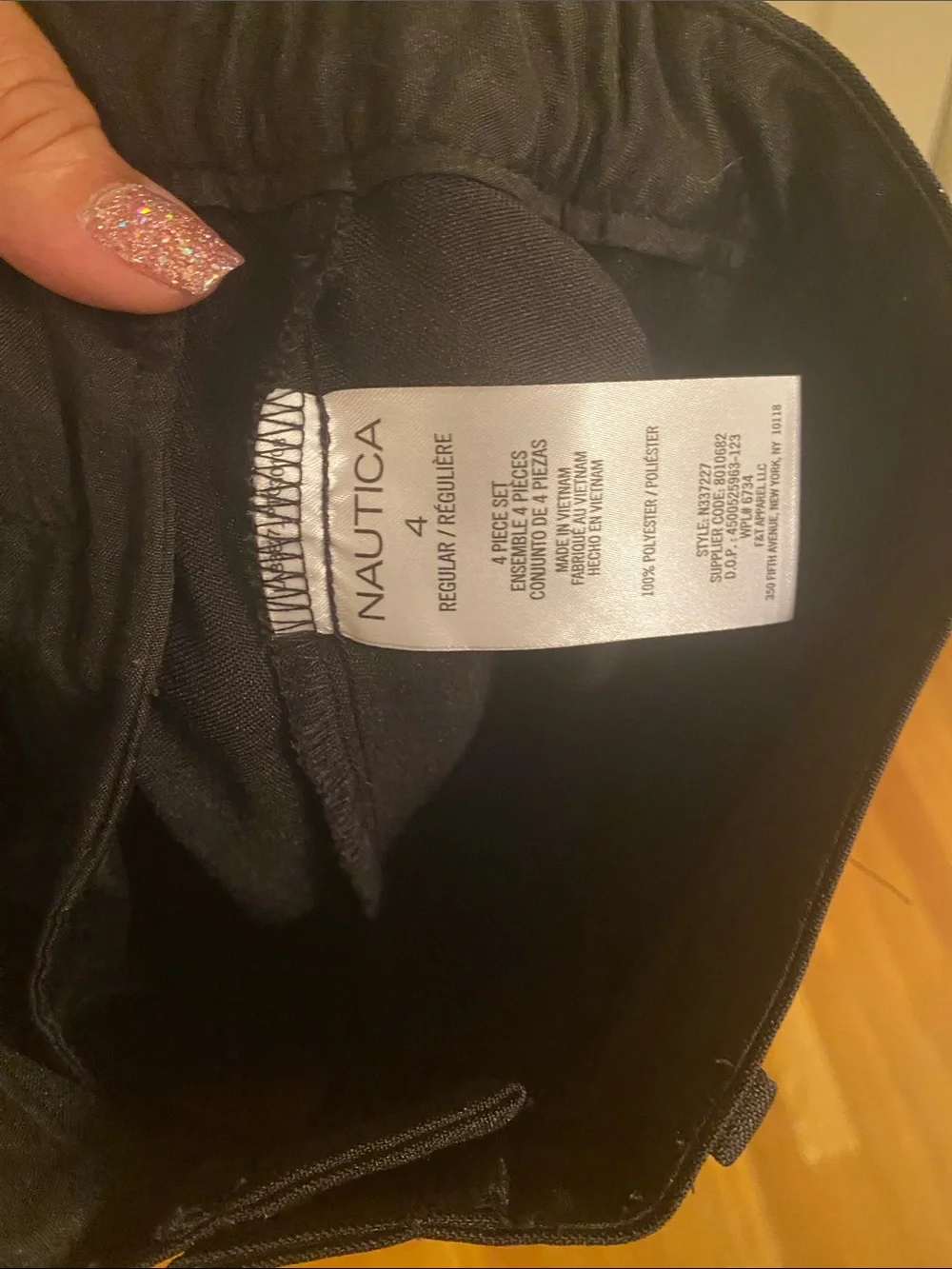 Nautica Black Formal 4 piece Suit